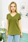 145920 V Yaka Basic Tshirt